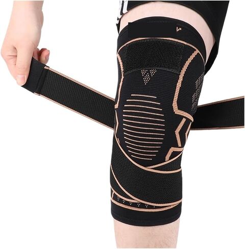 Wheel Speed Sensor Sports Knee Pads Knitted Patella Wear Tendon Injury Fitness Jump Rope Basketball ABS Wheel Speed Sensor Front(1Pcs,XXL) in Saudi Arabia