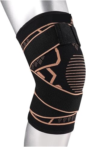 Wheel Speed Sensor Sports Knee Pads Knitted Patella Wear Tendon Injury Fitness Jump Rope Basketball ABS Wheel Speed Sensor Front(1Pcs,XXL) in Saudi Arabia