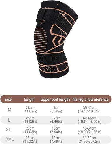 Wheel Speed Sensor Sports Knee Pads Knitted Patella Wear Tendon Injury Fitness Jump Rope Basketball ABS Wheel Speed Sensor Front(1Pcs,XXL) in Saudi Arabia