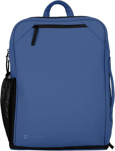 حزمة Weatherman Venture Dry Pack - حقيبة مقاومة للماء للمشي لمسافات طويلة وحقيبة ظهر للسفر - حقيبة ظهر جافة مع حجرة مظلة، وحقيبة كمبيوتر محمول وتخزين ذكي - معدات خارجية متينة مقاومة للماء - (أزرق فولاذي) in Kuwait