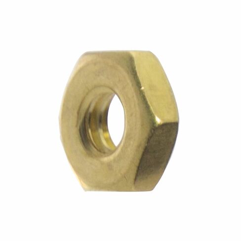 8-32 Machine Screw Hex Nuts, Solid Brass, Grade 360, Plain Finish, Quantity 100 in Saudi Arabia