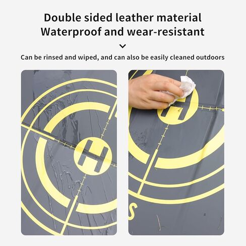 Universal Reflective PU Landing Pad​ for DJI Mavic 4 Pro/Mini 5 Pro Drone, Portable Fast-Foldable Double-Side Helipad Apron Park Mat for DJI Air 3S / Air 3 Quadcopter Drone Accessories in Saudi Arabia
