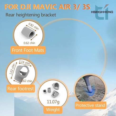 4 قطعة ل DJI Mavic Air 3S الحصير الهبوط استبدال ل DJI Mavic Air 3/Air 3S سيليكون الركيزة الوسادة ملحقات طائرة بدون طيار in Saudi Arabia
