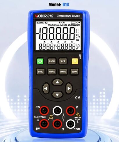 01S مصدر درجة الحرارة معاير عملية متعدد الوظائف 0.05%. عرض 5 أرقام 8 أنواع الحرارية (فيكتور 01S) in Kuwait
