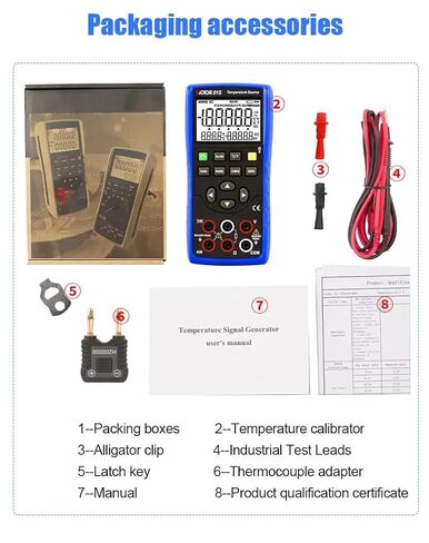 01S مصدر درجة الحرارة معاير عملية متعدد الوظائف 0.05%. عرض 5 أرقام 8 أنواع الحرارية (فيكتور 01S) in Kuwait