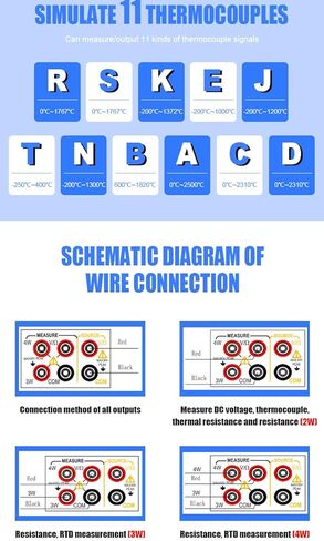 02s مصدر الإدخال والإخراج لمعاير المزدوج الحراري 8 أنواع من القياسات الحرارية-R/S/K/E/J/T/B/N(Victor 02s) in Kuwait