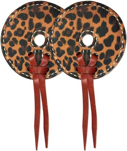 Showman Cheetah Print Leather Bit Guards in Saudi Arabia