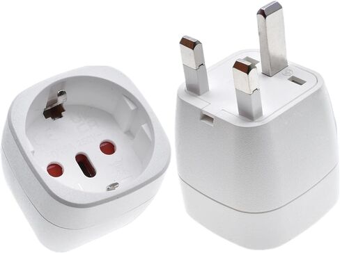 Plug converter socket adapter 13A 250V(EU-7 white) in Saudi Arabia