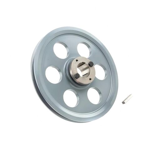 ضواغط AK89H/H1-3/8 بكرة أخدود واحدة مقاس 8.75 بوصة - لاستبدال ناقل الحركة الميكانيكي Masterdrive - بكرة من الحديد الزهر - مع جلبة 1-3/8 بوصة من الحديد الزهر الصلب الرمادي in Saudi Arabia