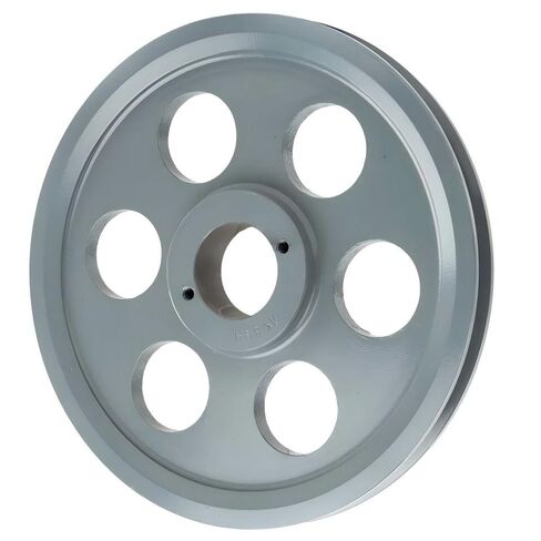 ضواغط AK89H/H1-3/8 بكرة أخدود واحدة مقاس 8.75 بوصة - لاستبدال ناقل الحركة الميكانيكي Masterdrive - بكرة من الحديد الزهر - مع جلبة 1-3/8 بوصة من الحديد الزهر الصلب الرمادي in Saudi Arabia