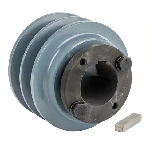 2BK32H/H-1-3/8 ضواغط 3.35 بوصة حزام بكرة أخدود مزدوج القسم B 5L - لاستبدال بكرة ضواغط Masterdrive - بكرة حديد الزهر / بكرة مزدوجة القسم B - مع جلبة 1-3/8 بوصة، رمادي in Saudi Arabia