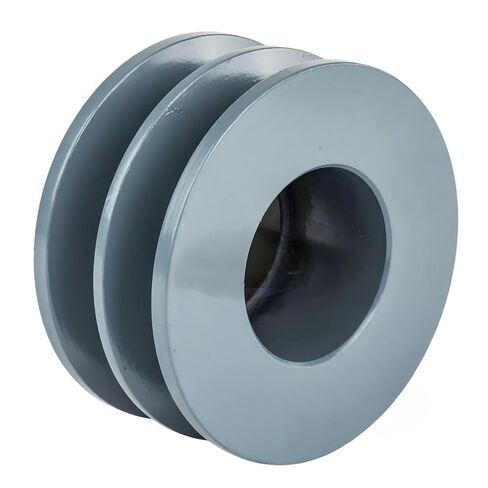 2BK32H/H-1-3/8 ضواغط 3.35 بوصة حزام بكرة أخدود مزدوج القسم B 5L - لاستبدال بكرة ضواغط Masterdrive - بكرة حديد الزهر / بكرة مزدوجة القسم B - مع جلبة 1-3/8 بوصة، رمادي in Saudi Arabia