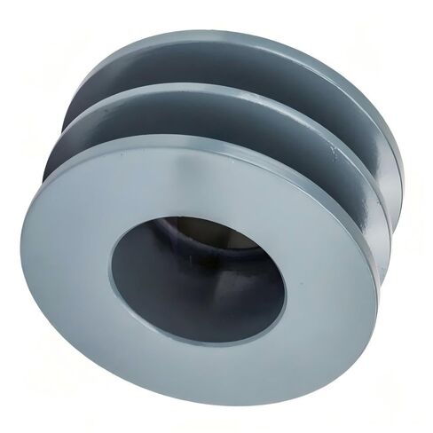 2BK32H/H-1-3/16 Compressors 3.35" Dual Groove Pulley Belt B Section 5L - for Masterdrive Compressors Pulley Replacement - Cast Iron Pulley/Dual B Section Pulley - w/ 1-3/16" Sheave Bushing, Gray in Saudi Arabia