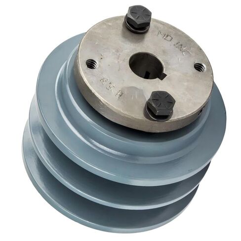 2BK32H/H-5/8 Compressors 3.35" Dual Groove Pulley Belt B Section 5L - for Masterdrive Compressors Pulley Replacement - Cast Iron Pulley/Dual B Section Pulley - w/ 5/8" Sheave Bushing Gray in Saudi Arabia