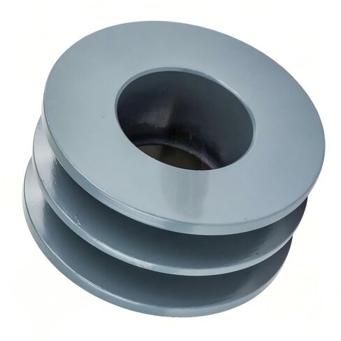 2BK32H/H-5/8 Compressors 3.35" Dual Groove Pulley Belt B Section 5L - for Masterdrive Compressors Pulley Replacement - Cast Iron Pulley/Dual B Section Pulley - w/ 5/8" Sheave Bushing Gray in Saudi Arabia