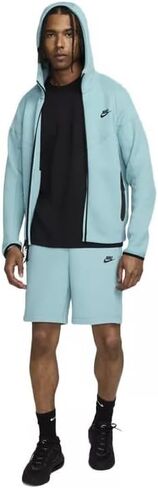 Nike Sportswear Tech Fleece Windrunner Men's Full-Zip Hoodie Size - X-Large Denim Turquoise/Black in Saudi Arabia