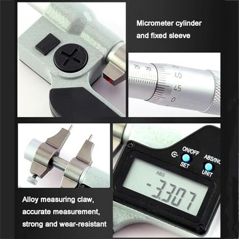 Digital Inside Micrometer with LED Screen and Force Limiter for High-Precision Inner Diameter Measurement,Ideal for Applications (5) in Saudi Arabia