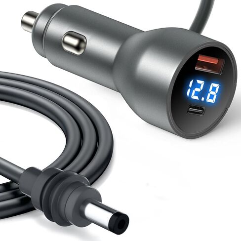Mwin Starlink Mini Cable - Starlink Mini Accessories 3 in 1 Car Charger DC Power Cable, Cigarette Lighter Adapter 12V-24V with Digital Display, High Speed USB C/USB A 30W Ports for Trucks Cars (10 FT) in Kuwait