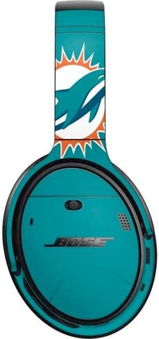 Skinit Decal Audio Skin Compatible with Bose QuietComfort 35 Headphones - Officially Licensed NFL Miami Dolphins Large Logo Design in Saudi Arabia