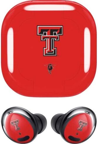 Skinit Decal Audio Skin Compatible with Samsung Galaxy Buds Pro - Officially Licensed Texas Tech Red Raiders Design in Saudi Arabia