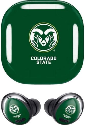 غلاف صوتي من Skinit متوافق مع Samsung Galaxy Buds Pro - تصميم شعار CSU Rams مرخص رسميًا in Saudi Arabia