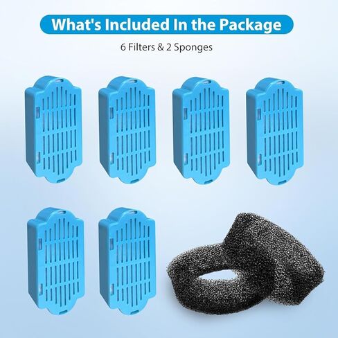 نافورة Tomxcute Cat Water - بنورة تصميم زهرة 4.0L/135 أوقية للشرب - نافورة كبيرة من الفولاذ المقاوم للصدأ - تأتي مع 3 مرشحات بديلة in Kuwait