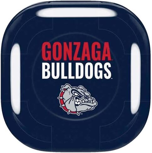 غلاف صوتي من Skinit متوافق مع Samsung Galaxy Buds Pro - تصميم Gonzaga Bulldogs Bold المرخص رسميًا in Saudi Arabia