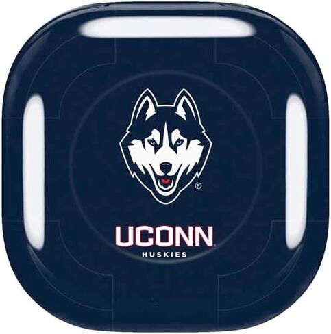 غلاف صوتي من Skinit متوافق مع Samsung Galaxy Buds Pro - تصميم مرخص رسميًا من جامعة Connecticut Huskies in Saudi Arabia