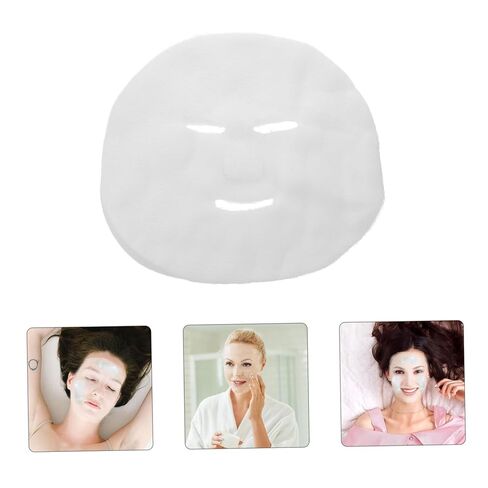 PartyKindom 100pcs Facial Mask Sheets Large Moisture Gauze for Skincare for Beauty Salons and DIY Face Masks Hydrating and Soft Texture for Skin Types in Saudi Arabia