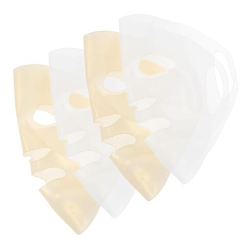 4pcs Reusable Silicone Face Mask Cover High Elasticity Facial Mask Holder Enhances Nutrient Absorption Comfortable Fit for Skincare Routine in Saudi Arabia