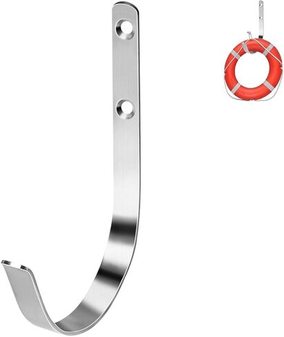 دعامة عوامة حلقية، حامل عوامة النجاة 304 من الفولاذ المقاوم للصدأ، حامل حافظ الحياة مع فتحة 4 بوصات، خطاف رصيف القوارب البحرية لحلقة الحياة، ملحق مرساة أمان لحمام السباحة (عبوة واحدة) in Kuwait