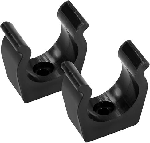 2 حزمة من مشابك سلم القارب، 1 ​​1/4 بوصة من النايلون الأسود المصبوب بحقن السلم/مشابك القطب، دعامة حامل مشبك زنبركي خفيفة الوزن لتخزين القطب والعتاد بشكل آمن على اليخوت والمركبات الترفيهية والأرصفة والاستخدام البحري in Kuwait