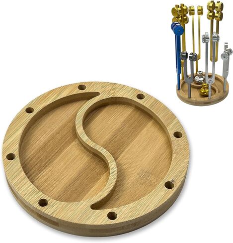 10pc Bamboo Holder for Tuning Fork Sound Healing – 10pc Organizer | Sound Healing Accessories | Tuning Fork Storage | Biofield Harmonization | 10 Capacity in Saudi Arabia
