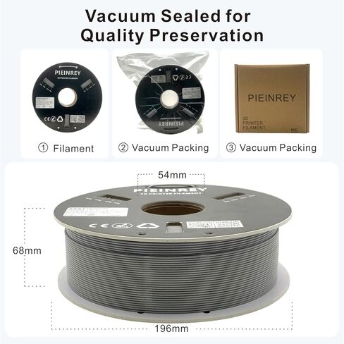 ASA Filament 1.75mm Grey, High UV & Heat & Weather Resistant Filament - ASA 3D Filament Perfect for Printing Outdoor Functional Parts, Dimensional Accuracy +/- 0.02mm,1KG in Saudi Arabia