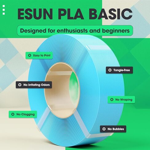 خيوط إعادة التعبئة الأساسية من eSUN PLA باللون الأبيض 1.75 مم 1 كجم خيوط طابعة ثلاثية الأبعاد بدون بكرة PLA لإعادة التعبئة مناسبة لمختبر بامبو وبكرات قابلة لإعادة الاستخدام من eSUN in Kuwait