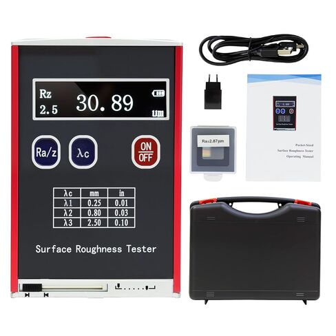 Portable Surface Roughness Tester, High Precision Surface Profiler Gauge with Ra Rz Rq Rt Measurement, 0.05-15μm Measuring Range, OLED Display for Metal & Non-Metal Surface Inspection(TR100) in Saudi Arabia