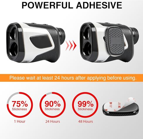 Golf Rangefinder Magnetic Holder Mount, Range Finder Accessories with Strong Magnet for Golf Cart, Adhesive Secure Attachment, Easy Release in Kuwait