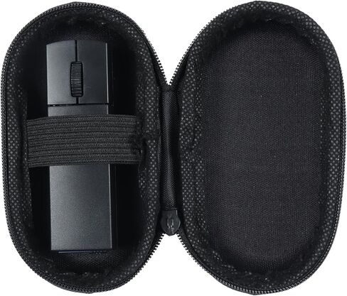 Wireless Mouse Bluetooth Mini Silent Dual-Mode 2.4GHz & Bluetooth Computer Mice with Case Lightweight Rechargeable Portable Small Wireless Mouse for Laptop PC Desktop MacBook Tablet Kids Gift, Black in Kuwait