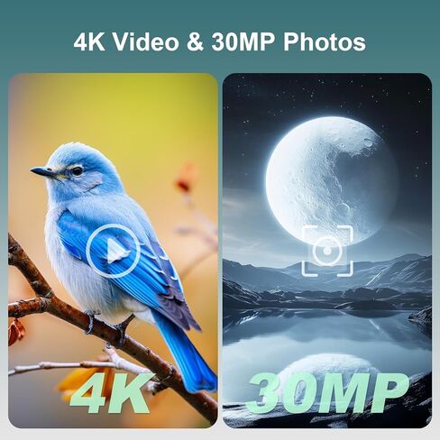 تلسكوب ذكي، تلسكوبات إلكترونية رقمية مع كاميرا تصوير فلكي 4K، جهاز رصد بشاشات مزدوجة داخلية وخارجية للبالغين والأطفال والمبتدئين في علم الفلك مع بطاقة 64 جيجا in Kuwait