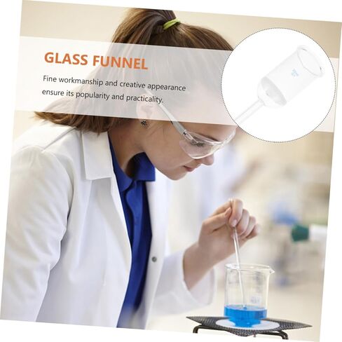 GARVALON Glass Filtering Funnel Acid-Resistant Sand Funnel 35ml G1 Laboratory Glassware for Chemical Experiments and Filtration Tasks in Kuwait