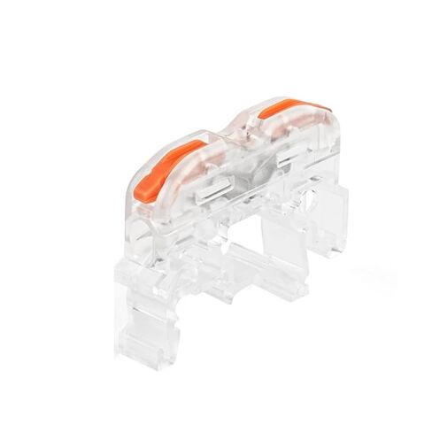 Universal Compact Wiring Splicing Conector Din Rail Wire Connector Fast Universal Compact Electric Cable Light Lamp Conector Wiring Conductor Terminal Block 2/3pin(K412M) in Kuwait