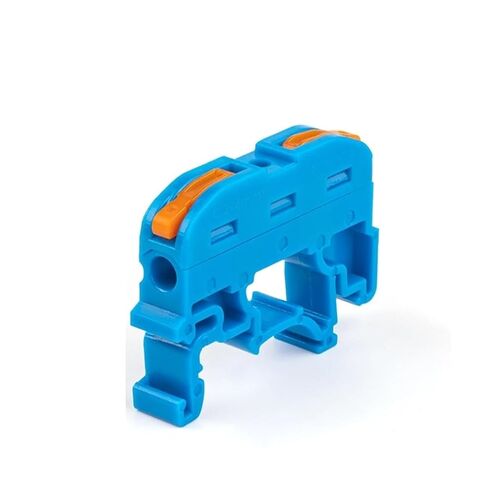 موصل توصيل الأسلاك المدمج العالمي 5/10 قطع Din Rail Terminal Block سلك موصل 211 سلك سريع موصل توصيل مدمج موصل كابل سريع (211BL، 5 قطع) in Kuwait