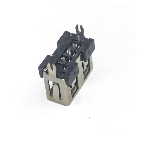 fengpeng 10 قطعة/الوحدة أنثى حافة مسطحة USB 2.0 4 دبوس قدم نوع A 180 الجانب إدراج تهمة التوصيل المقبس جاك موصل سلك محول (نمط 2,50 قطعة) in Kuwait