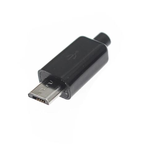 fengpeng 10pcs Mini USB Type C Male Head with Sheath Micro USB Jack Connector Plastic Shell Tail Sockect Plug Terminal DIY(White,10 Piece) in Kuwait