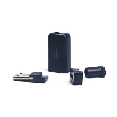 fengpeng 10pcs Mini USB Type C Male Head with Sheath Micro USB Jack Connector Plastic Shell Tail Sockect Plug Terminal DIY(White,10 Piece) in Kuwait