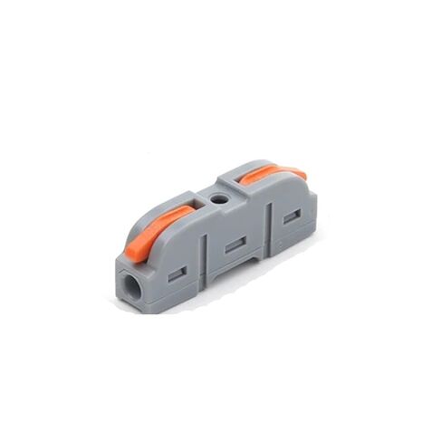 Universal Compact Wiring Splicing Conector 10/25PCS Lever Nut 221 Quick Splicing Multiplex Butt Wire Connector Compact Electrical 1 to 1 Inline Terminal Block for Home(NC-221 BL,10PCS) in Saudi Arabia