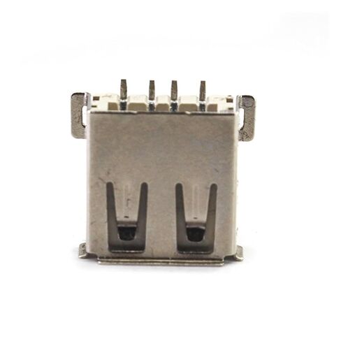 fengpeng Female SMT Warp Edge USB 2.0 Type A 4 Pin Feet 90 Degree Crimping Charge Plug Socket Jack Connector Wire A dapeter DIY(Style 2,10 Piece) in Saudi Arabia