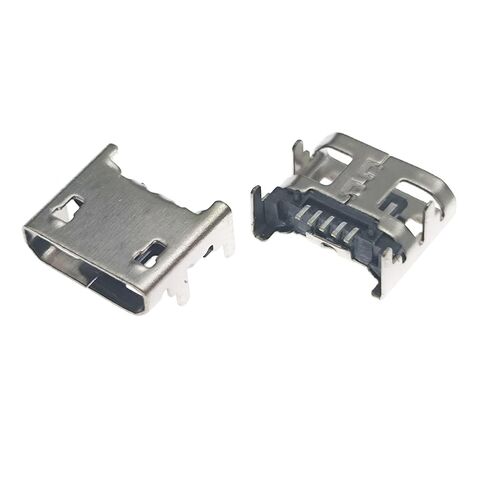 Fengpeng 5/10/50/100 قطعة Micro USB أنثى 5Pin Conneetor أنثى منفذ جاك قابس لحام SMD SMT Android مقبس شحن بيانات الهاتف (نمط 1,10 قطعة) in Kuwait