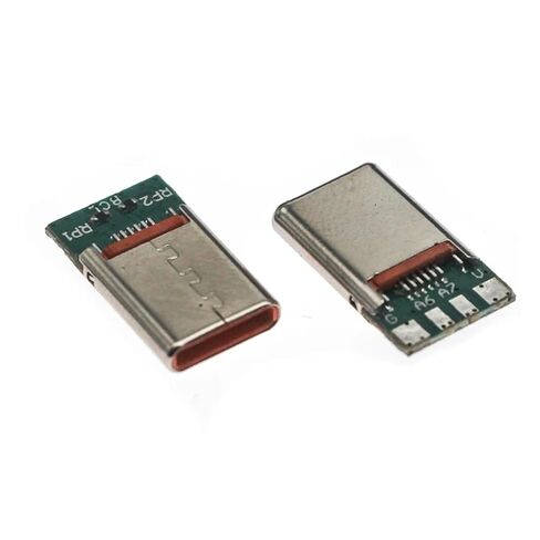 fengpeng 10Pcs/Lot USB Type c 16pin Male 3A/5A Connectors Jack Tail Male Plug Electric Terminals Welding DIY Data Cable Accessories(5A Male,1 Lot(10Pcs)) in Kuwait