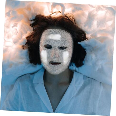 Beavorty 100pcs Facial Mask Sheets Disposable Hydrating Gauze for Skin Care Face Mask Sheets Skin Care Supplies in Saudi Arabia